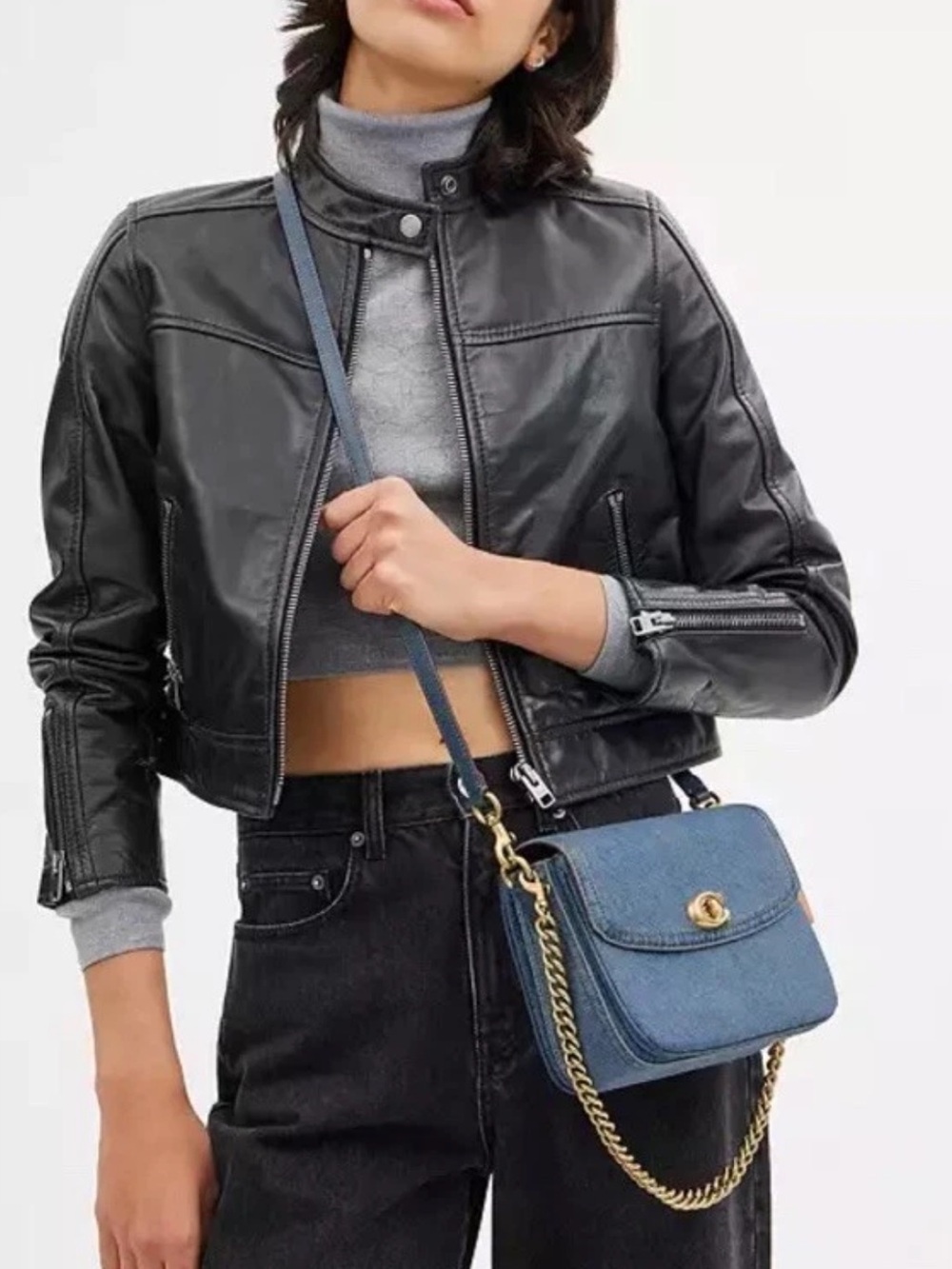 Authentic COACH Cassie 19 Crossbody in Indigo Denim CR662 | NWT - Picture 11 of 14